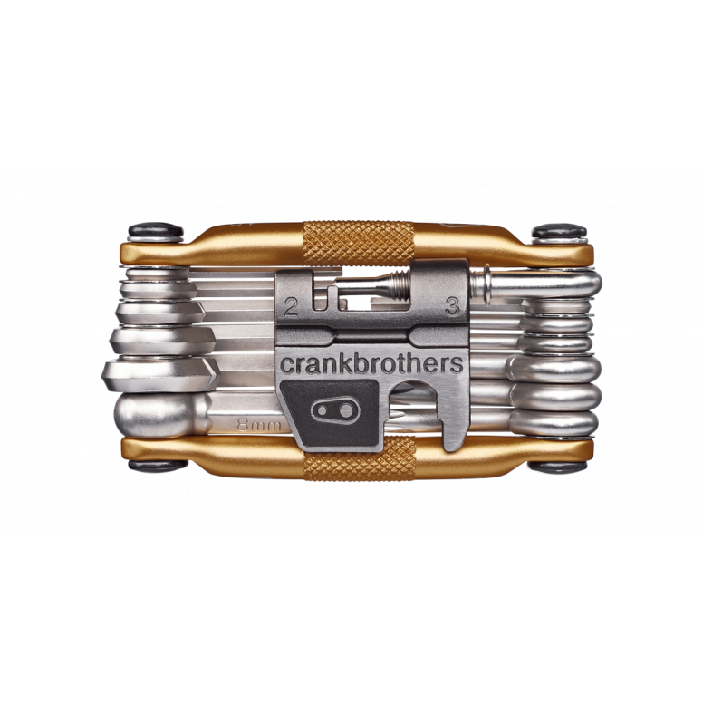 Crankbrothers Multi 19 MTB multi-tool with 19 functions including chain tool and Torx wrenches