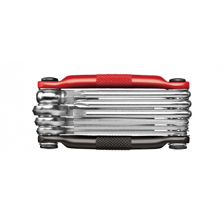 Crankbrothers Multi 10 compact MTB tool in 6061 aluminium frame, 124g trail repair kit