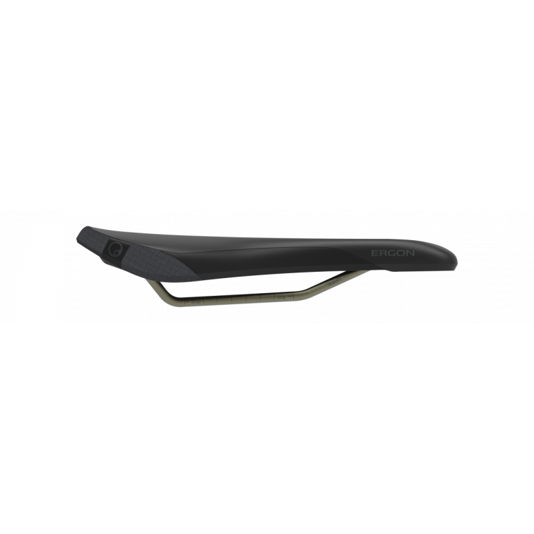 Ergon SM Enduro Men Pro Titanium eMTB saddle lightweight titanium rails close-up