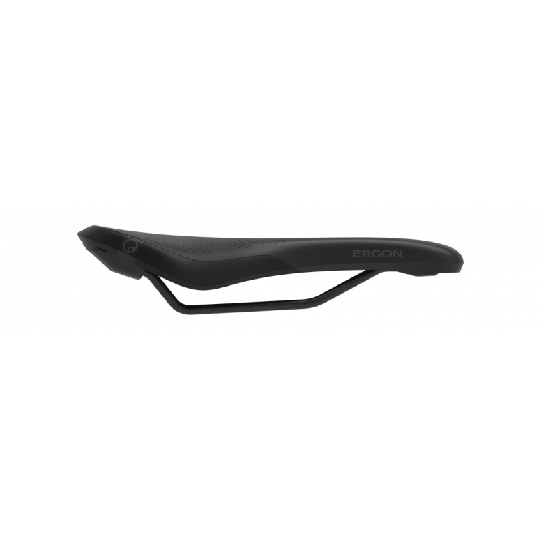 Ergon SMC Sport Gel men's mountain bike saddle top view showing microfibre cover