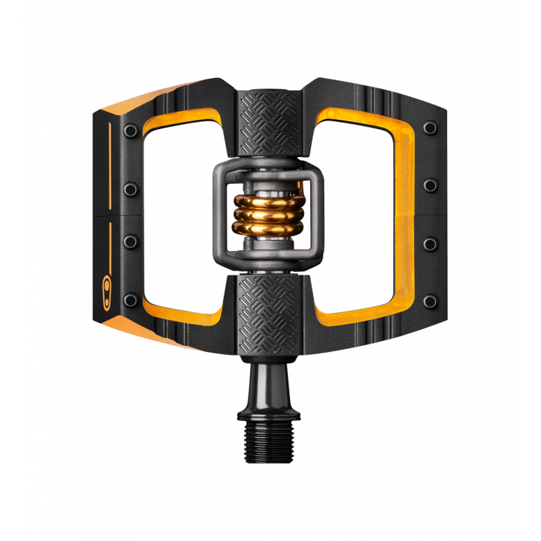 Crankbrothers Mallet DH 11 clipless pedals with titanium wings in black finish