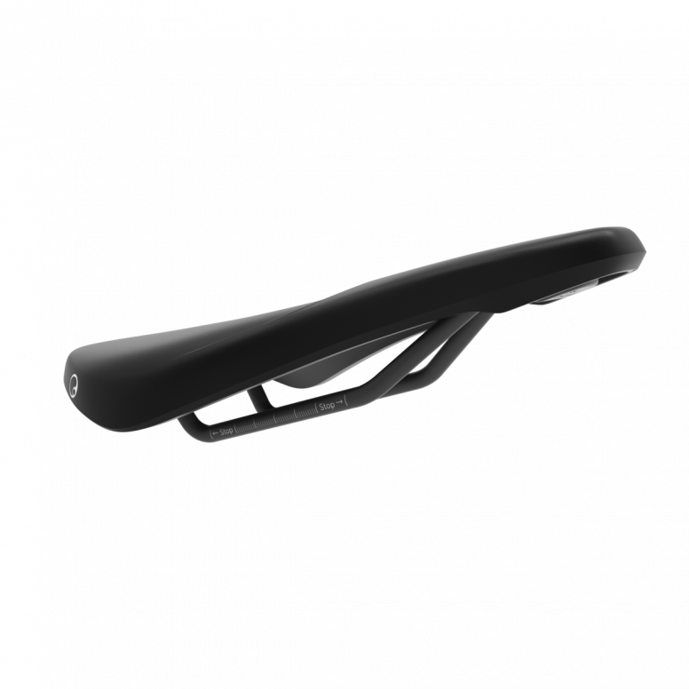 Ergon SM Downhill saddle size comparison showing super-compact 29er-compatible profile