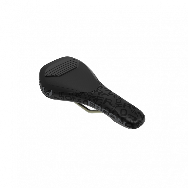 Ergon SM Downhill Pro Ti Team titanium rail MTB saddle side profile