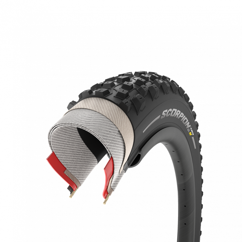 Pirelli Scorpion E-MTB M SmartGRIP Gravity tyre side profile view