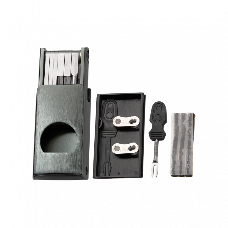 Crankbrothers F11 Multi Tool with magnetic handle and tyre plug storage for tubeless MTB riders