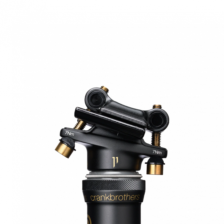 Crankbrothers Highline 11 dropper post titanium hardware detail