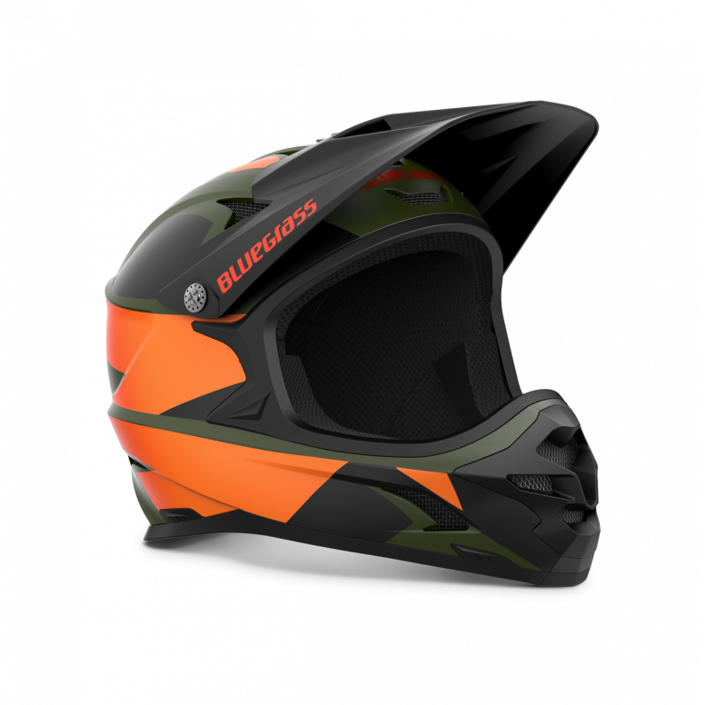 Bluegrass Intox full-face MTB helmet in [colour] - side profile view