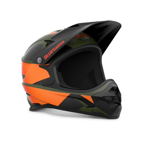 Bluegrass Intox full-face MTB helmet in [colour] - side profile view