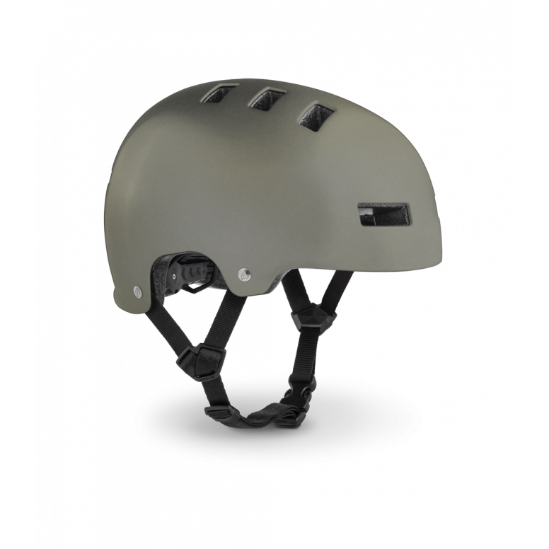 Bluegrass Superbold helmet side profile showing ABS shell and Safe-T Twist 2 fit system