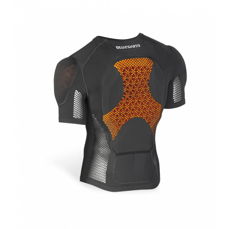 Bluegrass Seamless D3O back and shoulder protection detail