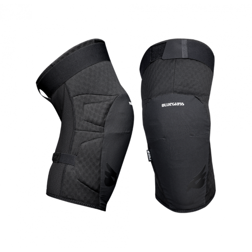 Bluegrass Arto MTB knee pads in black showing half-calf Level 2 certified protection design