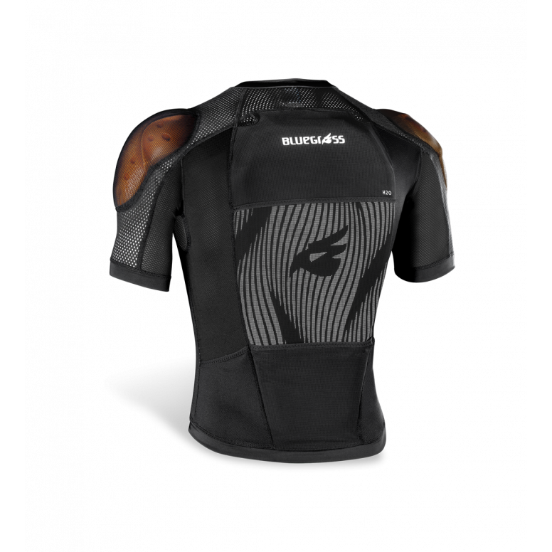 Bluegrass D3O full back protector with shoulder shells - lightweight open mesh