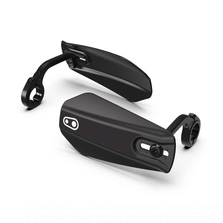 Crankbrothers Guardian Handguards mounted on mountain bike handlebars