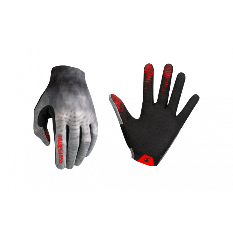 Bluegrass Vapor Lite gloves being worn on mountain bike trail in summer conditions