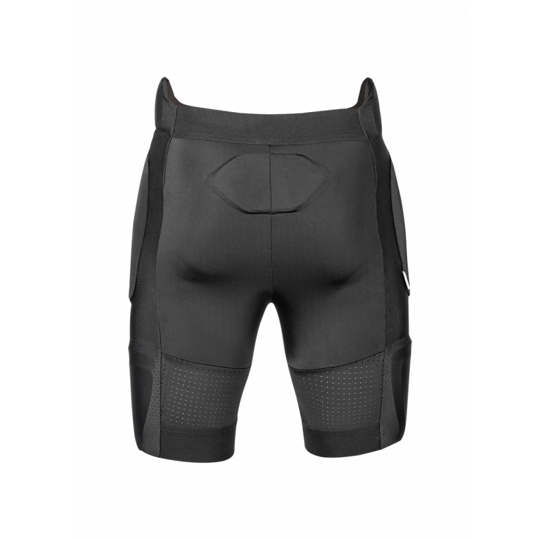 Bluegrass Arto protective undershorts shown flat lay displaying hip and thigh pad placement