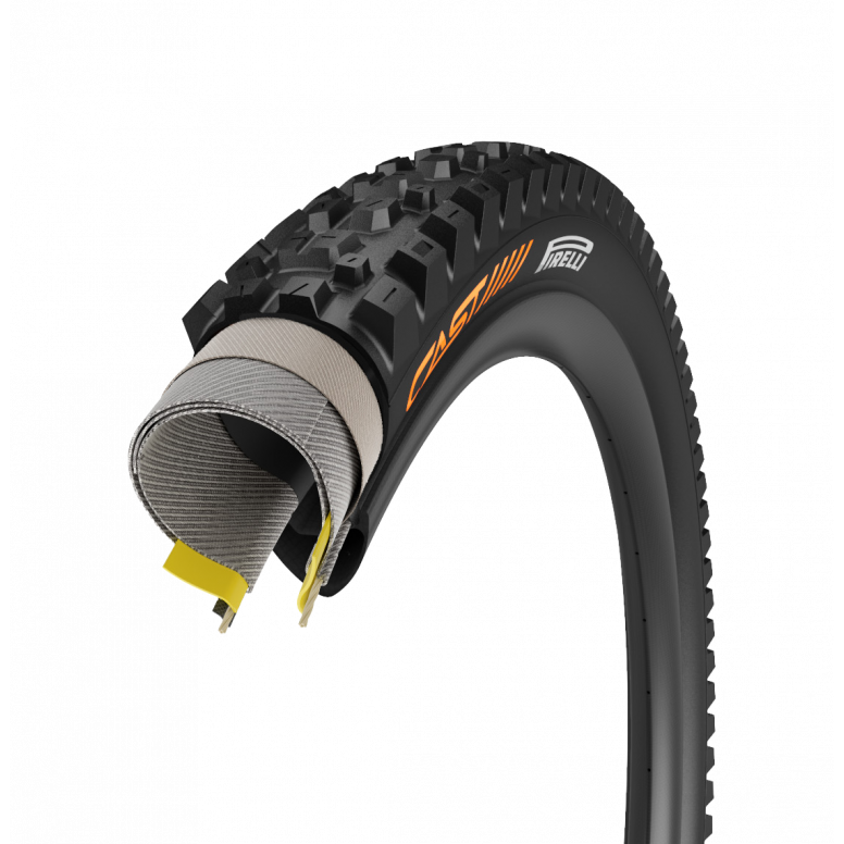 Cast Protagonist HardWALL gravity mountain bike tyre on white background