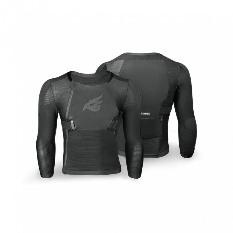 Bluegrass Arto full upper-body MTB armour in low-profile fit showing chest and back protection