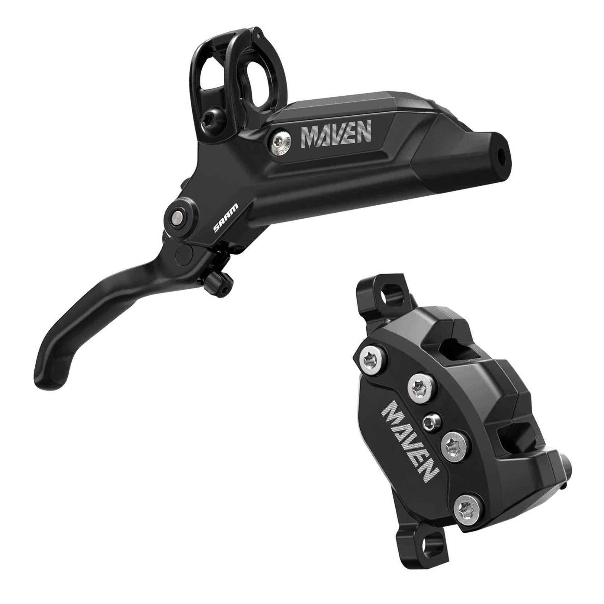 SRAM Disc Brake Maven Base - Aluminum Lever, Stainless Hardware, Reach Adj, Diffusion Black (includes MMX Clamp,20P-2 Bracket,Bleeding Edge Tool) A1