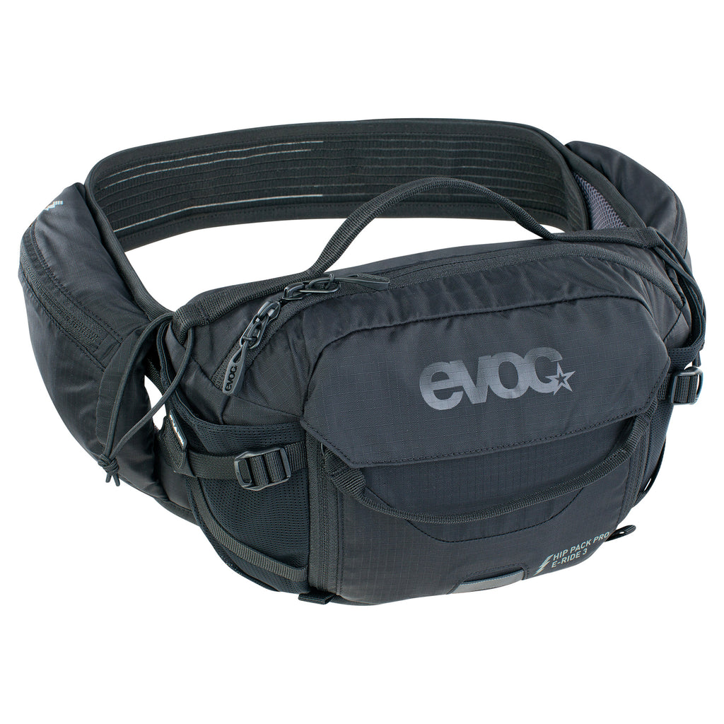 EVOC Hip Pack Pro E-Ride 3L eMTB hip pack in Black/Black colourway