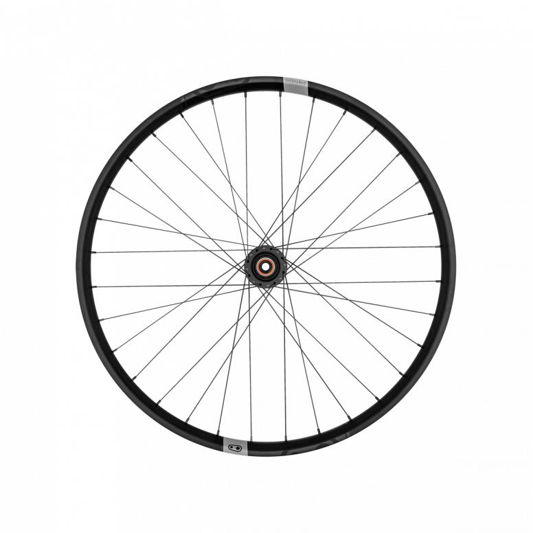 Crankbrothers Synthesis Alloy E-MTB 27.5 Boost rear wheel with SRAM XD driver on white background