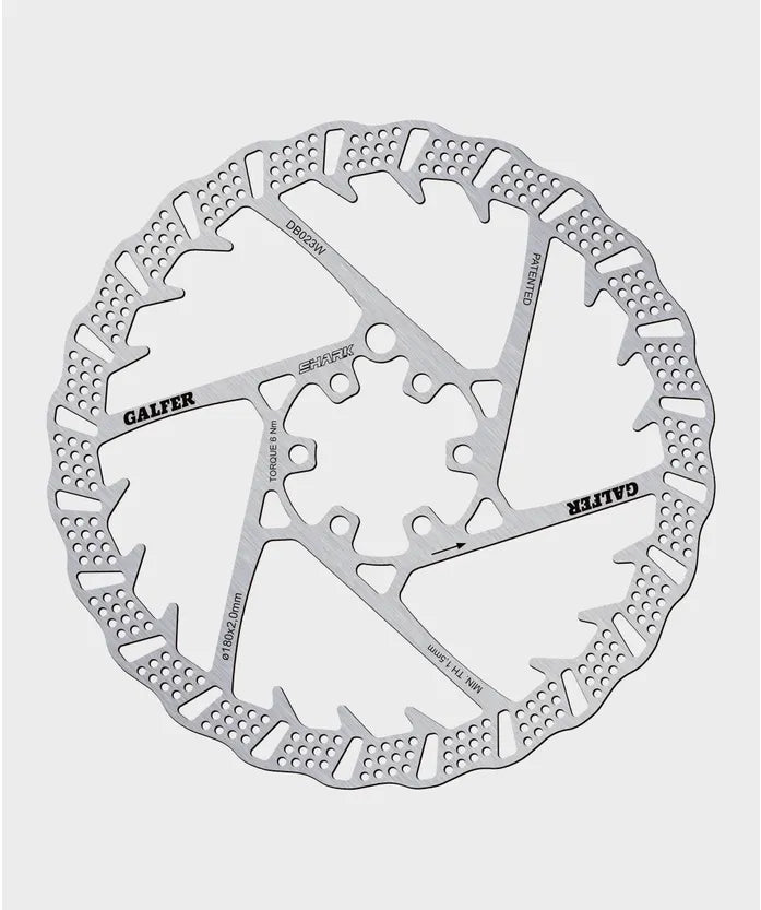 Galfer Shark Disc Rotor – 6 Bolt (180mm / 203mm / 223mm)