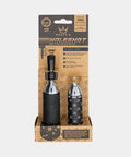 Peaty's Holeshot CO2 tyre inflator 25g black CNC aluminium for MTB tubeless tyres