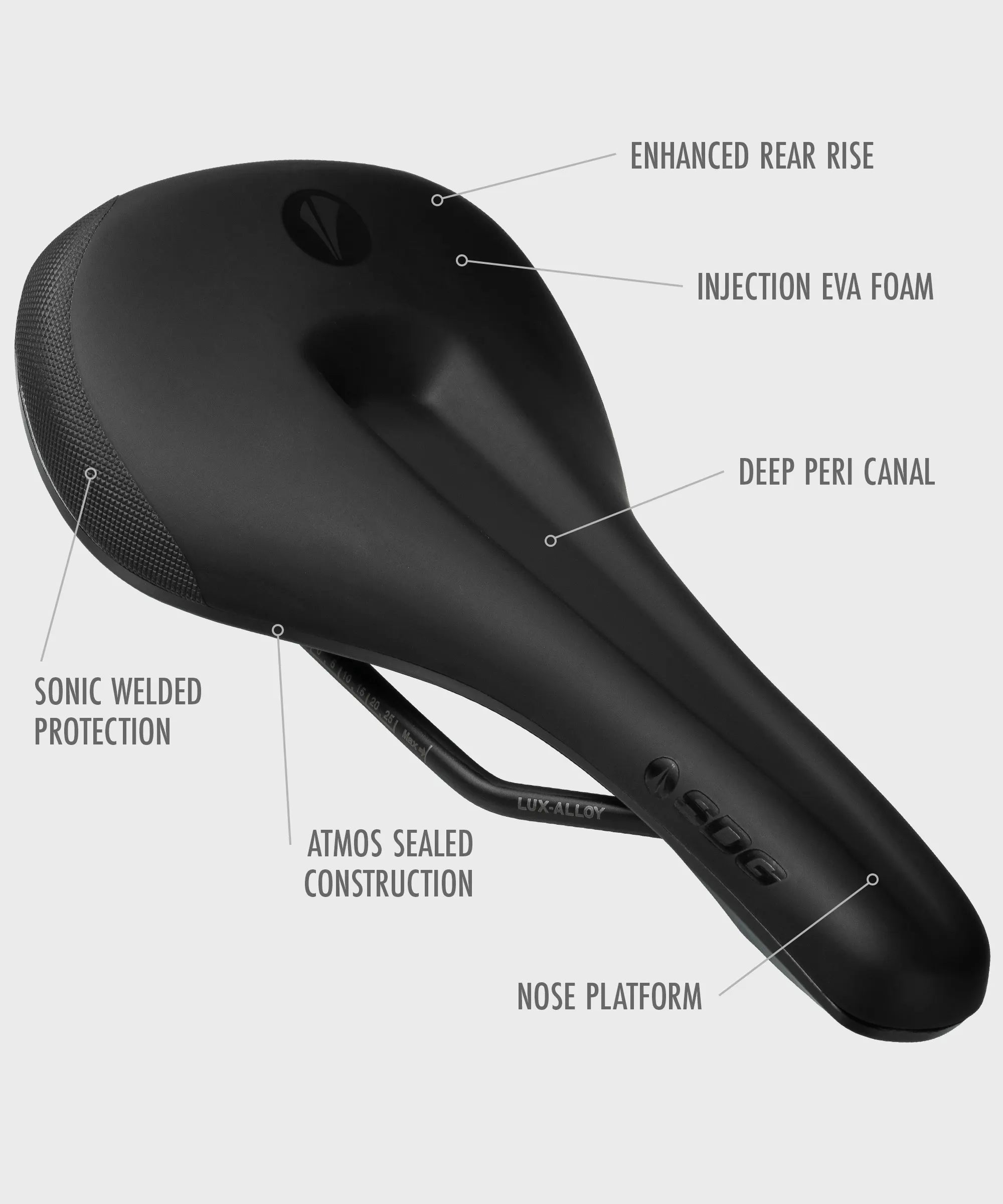 SDG Bel-Air V3 MAX Saddle – Lux Alloy (MTB / eMTB)